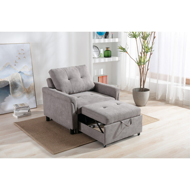 Fauteuil convertible 35 po, Gris