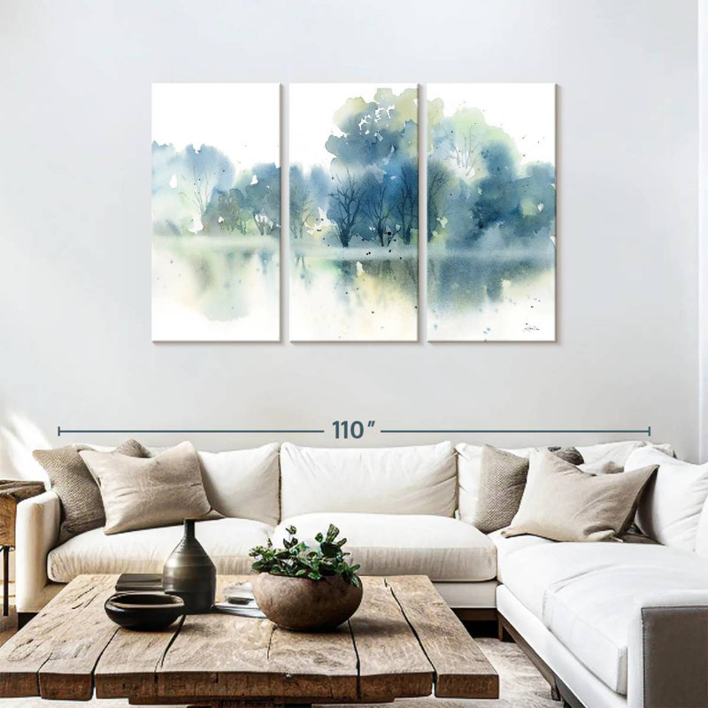 Alvord Blue Pond Reflections, H 48 po x l 74 po