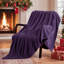 Couverture en flanelle brossée pourpre grand-116843129-116843132