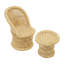 Naim Wicker Outdoor Armless Lounge Chair