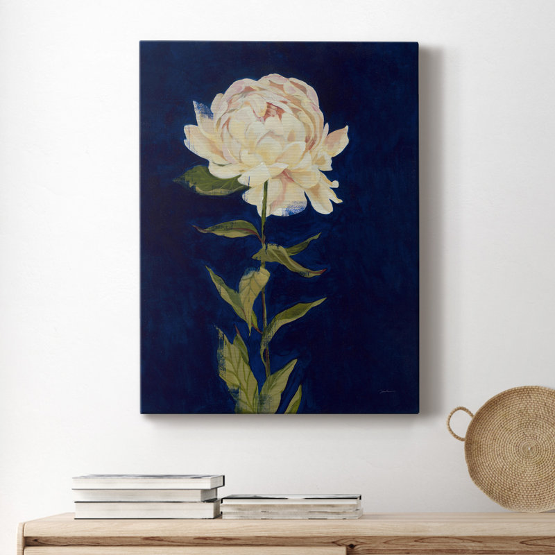 PRETTY AS A PEONY I - reproduction d'art sur toile tendue, H 40 po x l 30 po x P 1 po