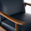 Fauteuil inclinable à accoudoirs en bois-424865038