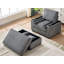 Chaise longue en velours de 41 po avec repose-pieds-481474861