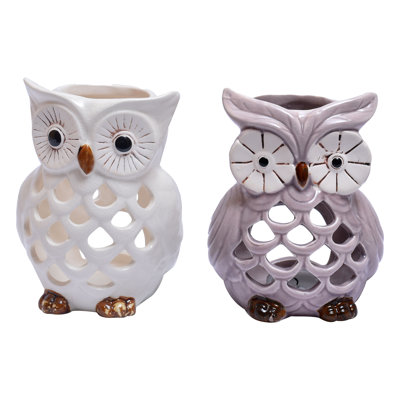 Lanterne à bougie pour table Owl