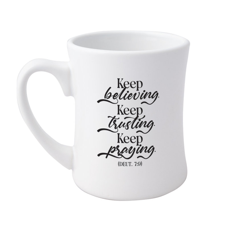 Keep Believing Designer Coffeehouse Mug, 19oz
