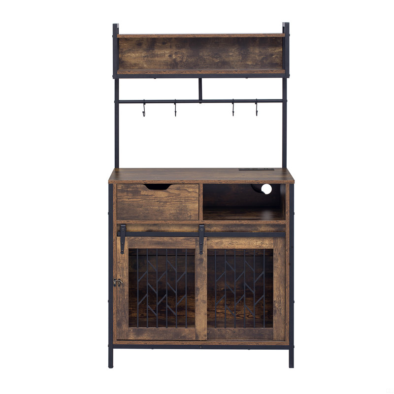 Armoire de cuisine 2 en 1 avec caisson pour chien
