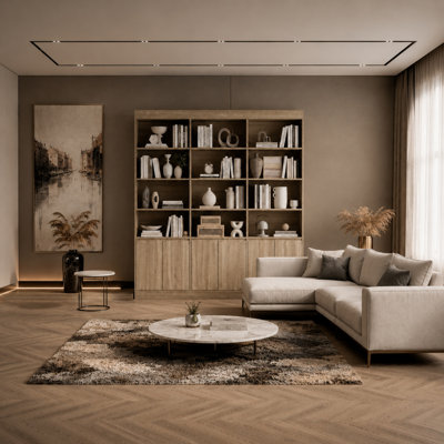 70.9'' W Wood Bookcase
