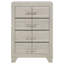 Commode moderne à 4 tiroirs avec empreinte compacte et rangement vertical