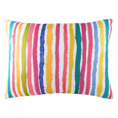 Striped Rectangular Throw Cushion
