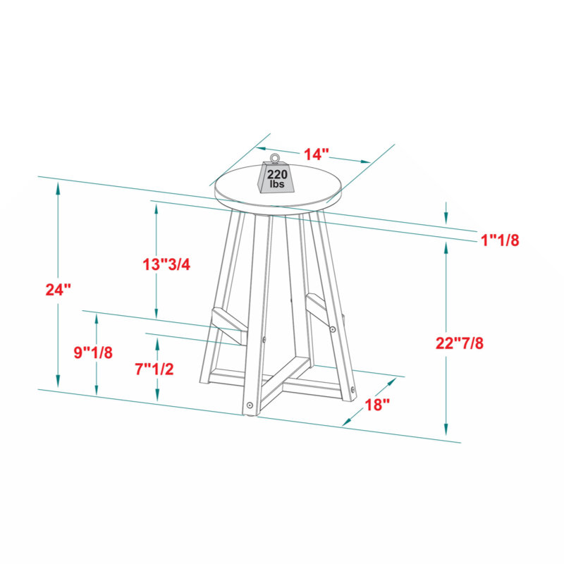 Counter Stool, Grey