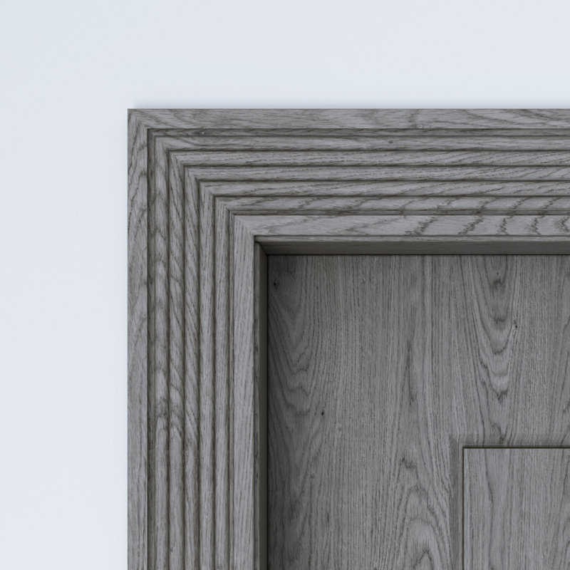 Ensemble de boîtier non fini, Gris, 32 po x 82 po x 3,5 po