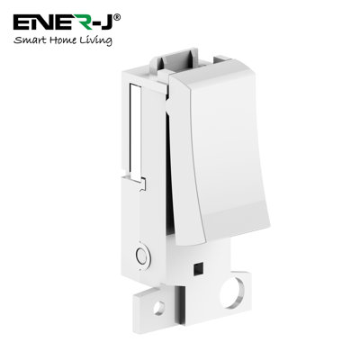 Ener - J Major UK Grid Kinetic Switch Pro Series 1 Gang White 433MHz
