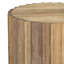 Table d'appoint cannelée en bois de manguier massif l 16 po Rolf-1255989756