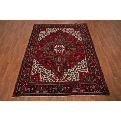 Vegetable Dye Red Traditional Area Rug 7x9