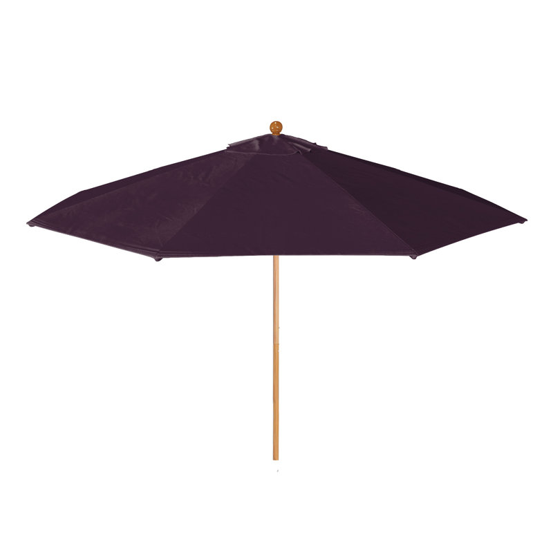 Parasol en bois de teck 11 pi, Mauve