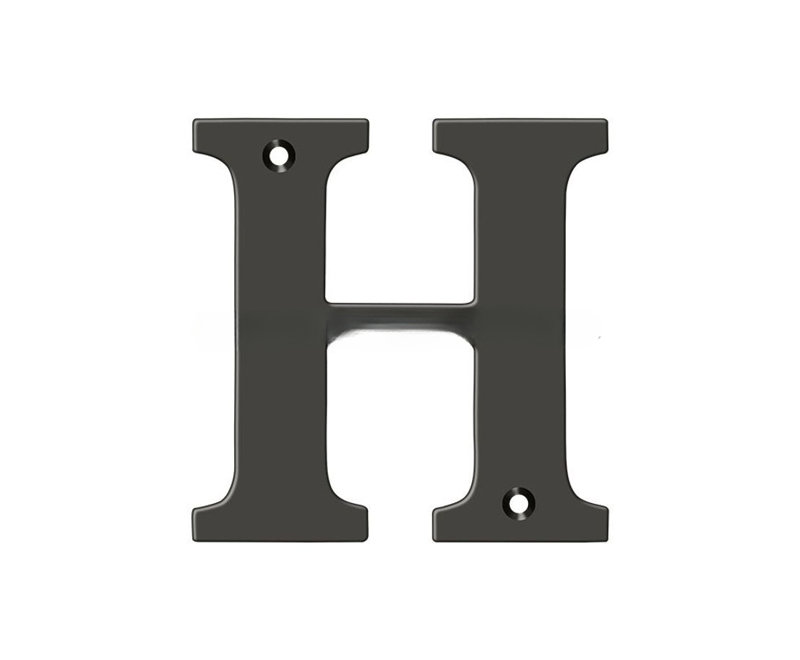 Deltana RL4H-10B, lettre résidentielle H 4 po, finition bronze huilé
