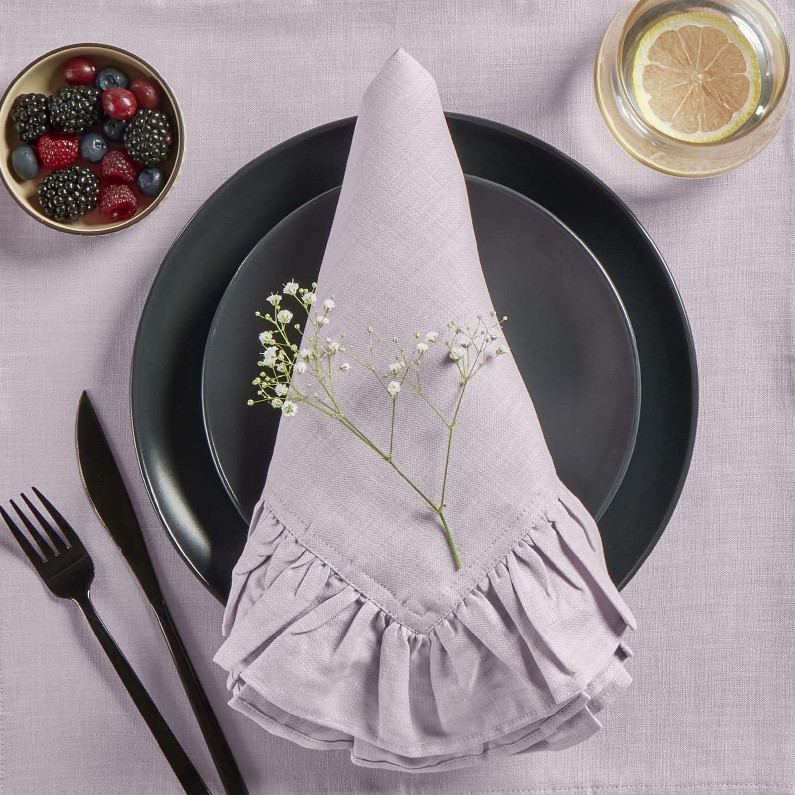 100% Linen Napkin, Lilac