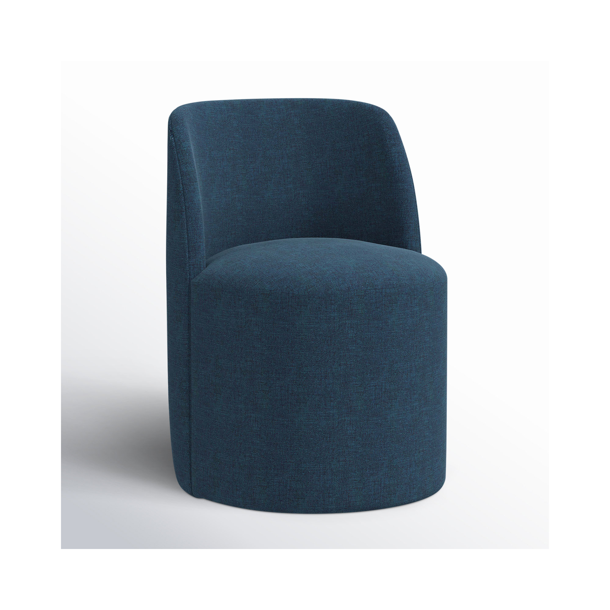 Begonia Dining Chair, Zuma Navy Textured Linen