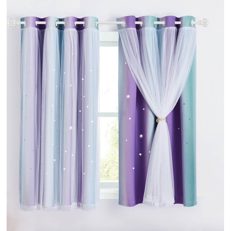 Blackout Curtain Pair, Purple