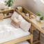 Structure de lit de jour avec couchette Haven, bureau intégré et tiroirs de rangement pour enfants-134483948