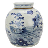 Handcrafted Porcelain China Ginger Jar