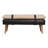 Solid Wood Bench with Nailhead Trim-796138029