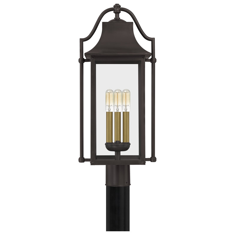 Tête de lanterne filaire 1 lumière 24,25 po Mercurio Western bronze