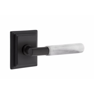 Ensemble de leviers de passage Emtek Select, rosette Wilshire, tige en T, poignée, CF