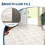 Tapis géométrique lavable 9 x 12, tapis antidérapant doux pour le salon, la salle à manger, la chambre de bébé, beige