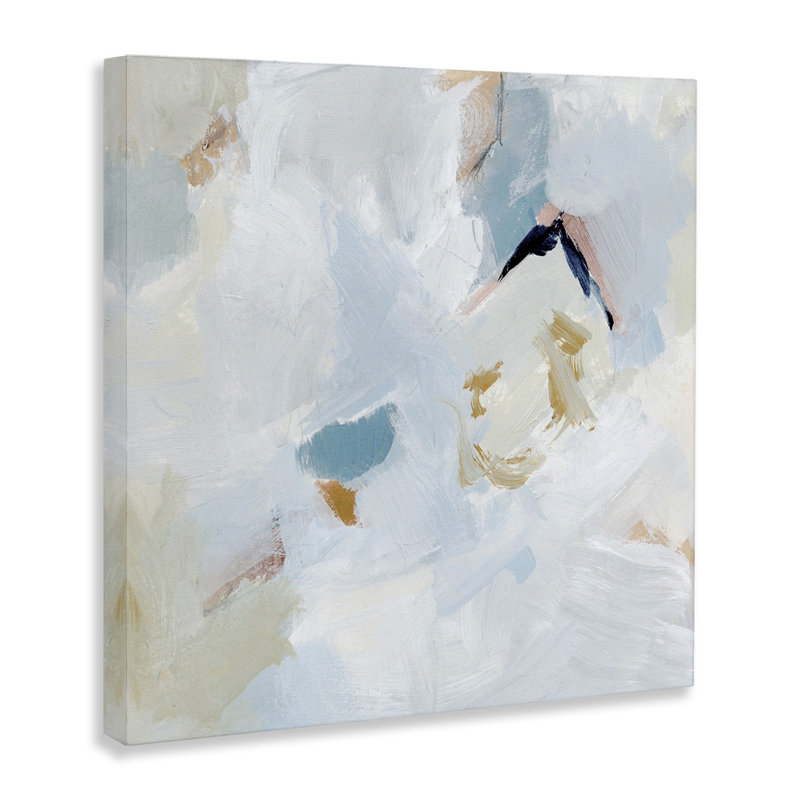 «Soft Subtle Abstraction Floater», art mural sur toile par Victoria Barnes, H 36 po x l 36 po x P 1,5 po