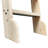 Natural Knotty Pine Wood Sliding Library Step Ladder With Built-In Handrails And Telescoping Rolling Ladder Hardware Kit-241353821-241353820