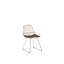 Harlan 46cm H Upholstered Metal Slat Back Side Chair