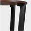 Table d'appoint en bois massif ACACIA, brun et noir