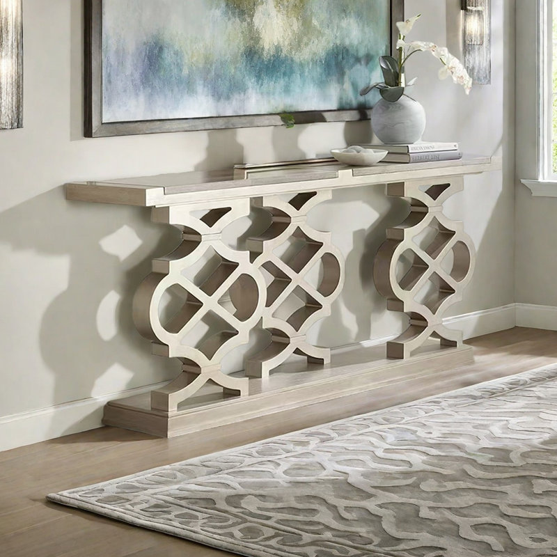 Console en bois de style américain, H 31,50 po x l 74,80 po x P 13,78 po