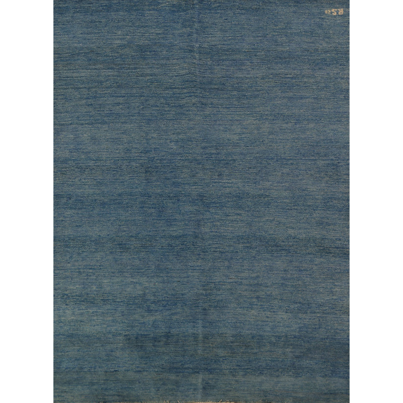 Striped Blue Gabbeh Modern Oriental Rug 5x6