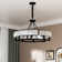 Crystal Semi Flush Mount Ceiling Light With Matel Accents