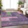 Premium Machine Washable Prisco Purple Rug