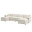 Canapé modulaire modulaire avec repose-pieds double avec coussins pour salon-129580890