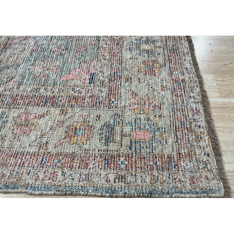 Tapis rectangulaire traditionnel en laine noué à la main durable et élégant Heriz Serapi