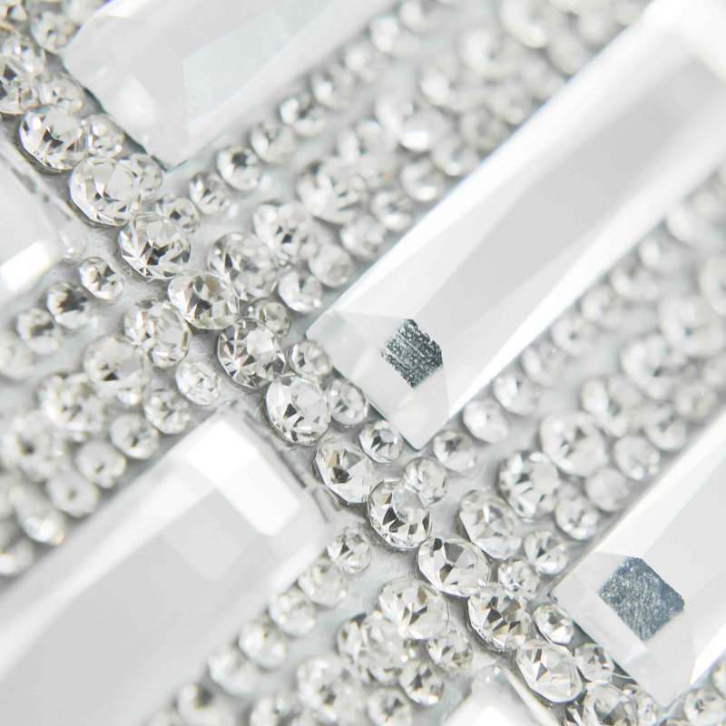 Sparkles Home Fifth Avenue | Napperon carré en cristal de luxe Rhinestone, Doré