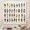 «Gray People Patchwork Childrens Art II», impression d'art mural en métal fractal