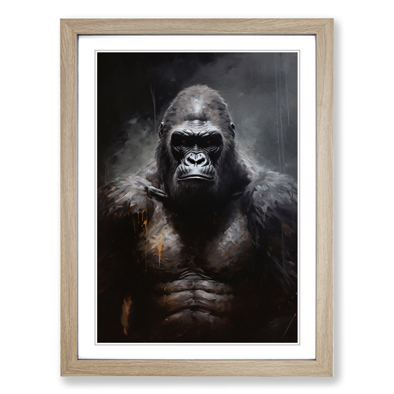 Gorilla Gothic Art - Framed Print, 46cmH x 34cmW