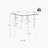 3-Piece Coffee Table,Square Glass Tea Table-127375206