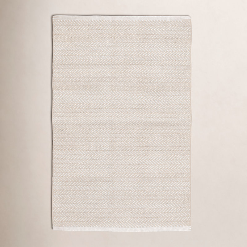Tapis intérieur / extérieur tissé à la main Herringbone, Rectangle 9 pi 6 po x 13 pi 6 po