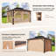 13 pi. L 10 pi. D Pavillon de jardin en aluminium
