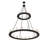 28 - Light Glass Dimmable Tiered Chandelier