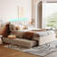 Lit plateforme tapissier Teddy-925476991-925476985