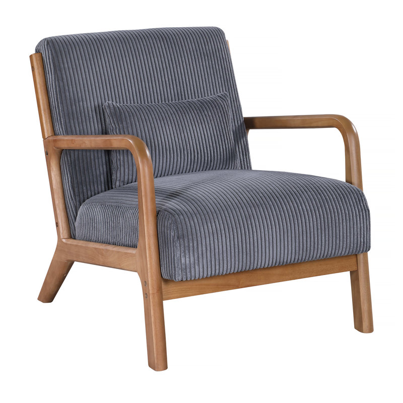 Wooden Lounge Chair, Gray