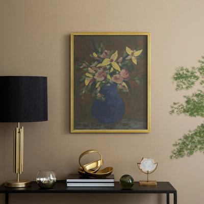 «Dark Bouquet I», reproduction encadrée - bois massif