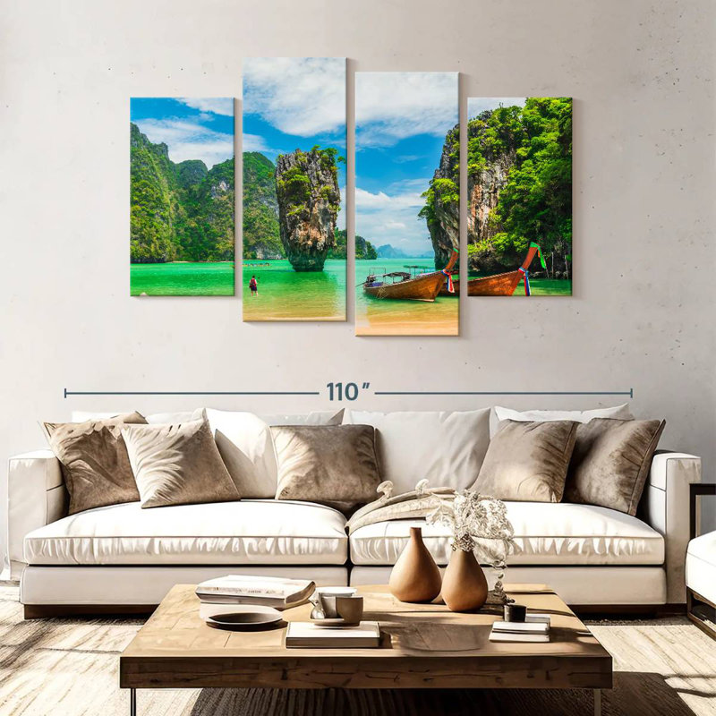 Gillard James Bond Island, H 54 po x l 84 po